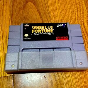 Wheel of Fortune Deluxe Edition for Super Nintendo plus game protector